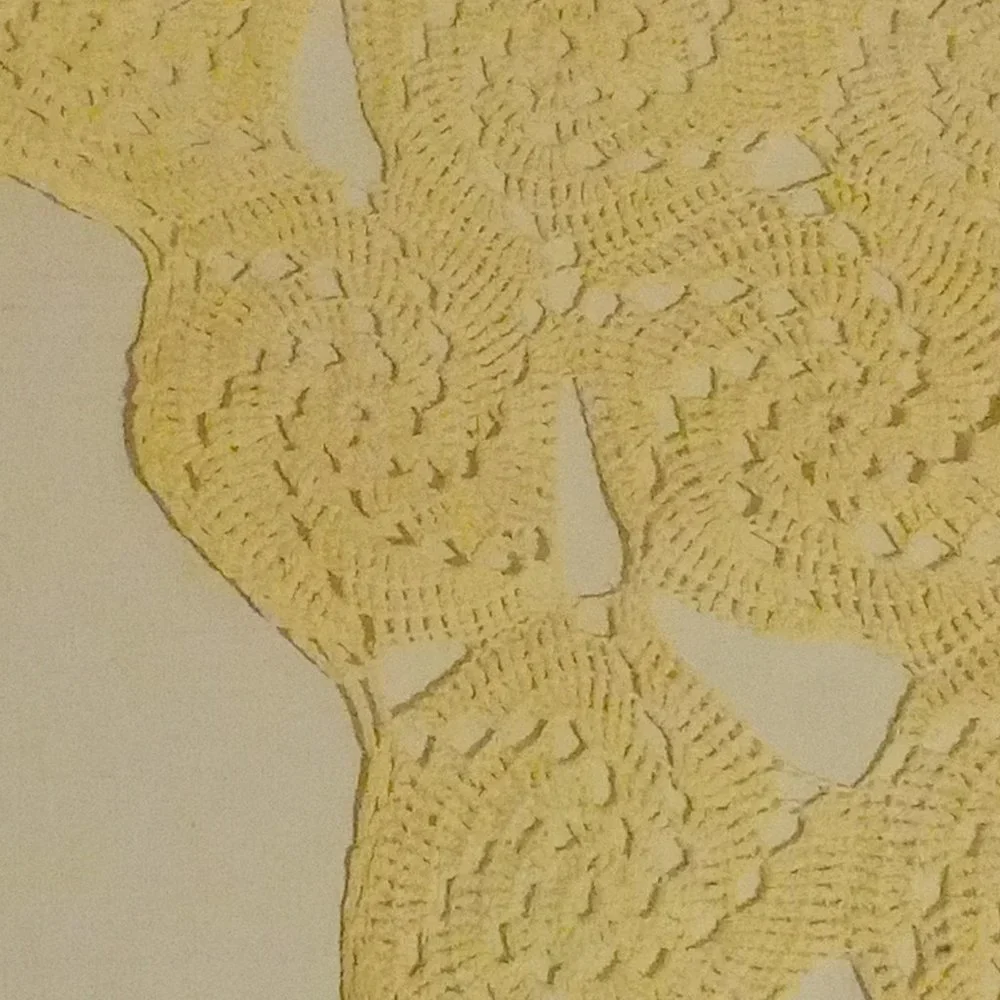 Vintage Handmade Crocheted Starched Doiley Pinwheel Victorian Style